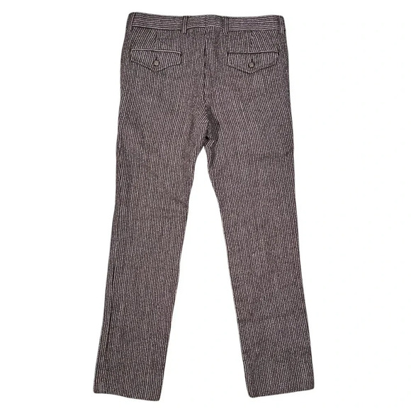 Vintage Y2K Gucci Wool Herringbone Midweight Brown Flannel Slim Pants Mens 48 - Picture 2 of 11